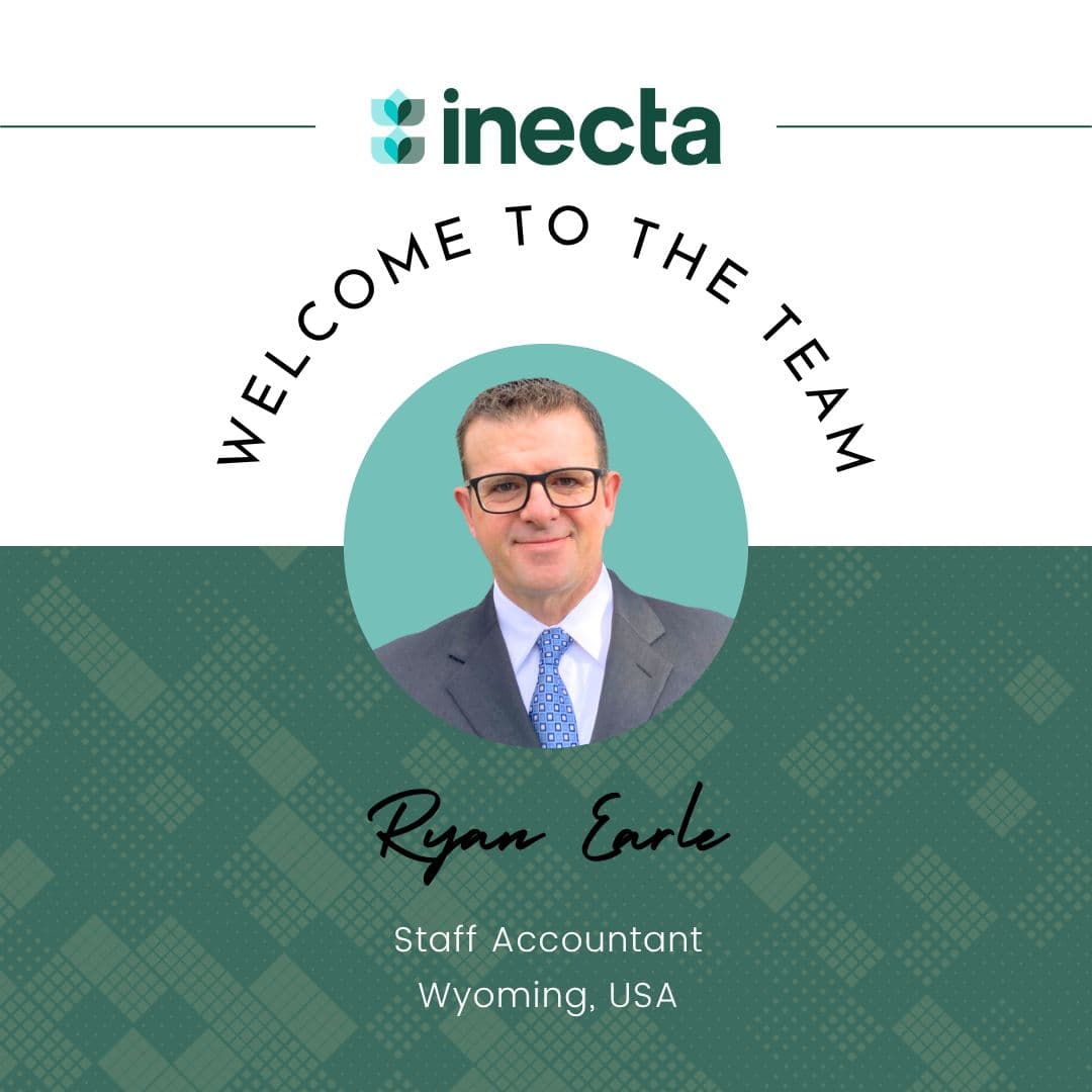 🎉 We're excited to officially welcome Ryan Earle to inecta as our Staff Account