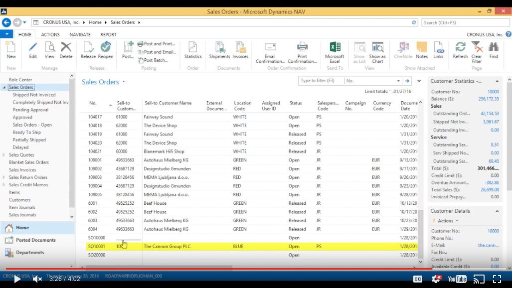 Create a Sales Quote & Convert to Order in Microsoft Dynamics NAV 2015